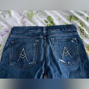 7 For All Mankind Dark A Pocket Jeans